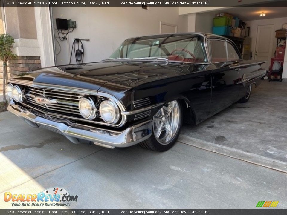 1960 Chevrolet Impala 2 Door Hardtop Coupe Black / Red Photo #3