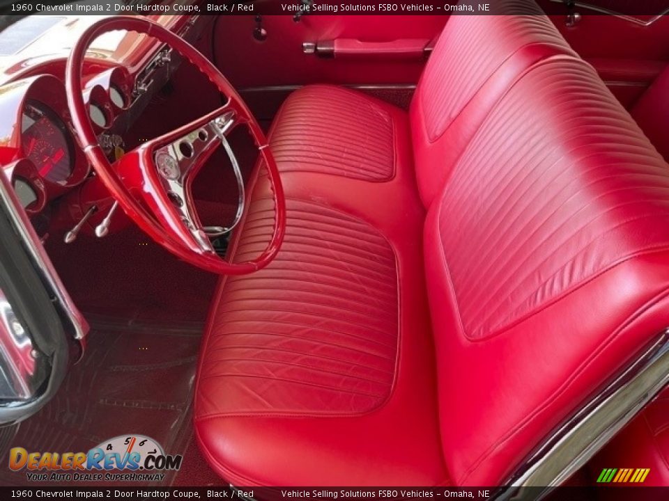 1960 Chevrolet Impala 2 Door Hardtop Coupe Black / Red Photo #13