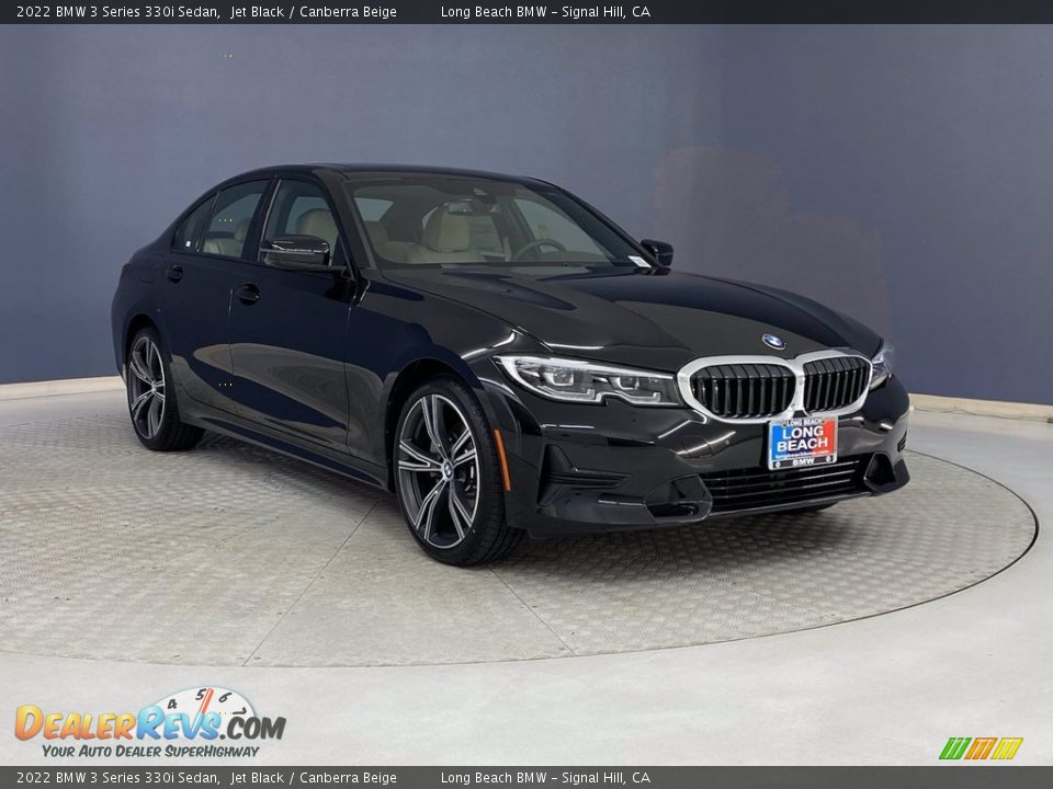 2022 BMW 3 Series 330i Sedan Jet Black / Canberra Beige Photo #27