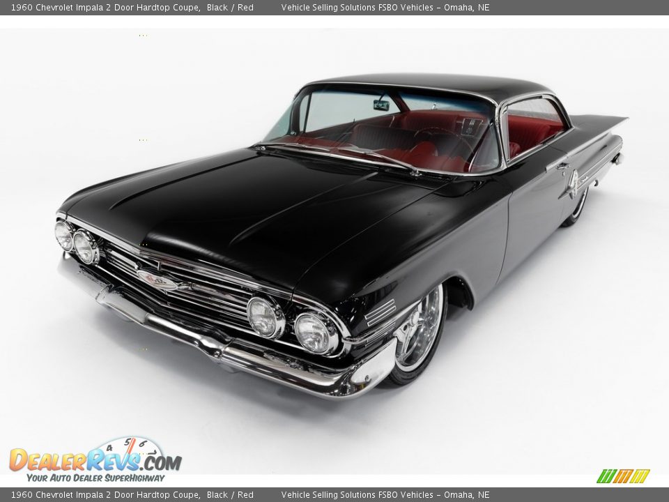 1960 Chevrolet Impala 2 Door Hardtop Coupe Black / Red Photo #18