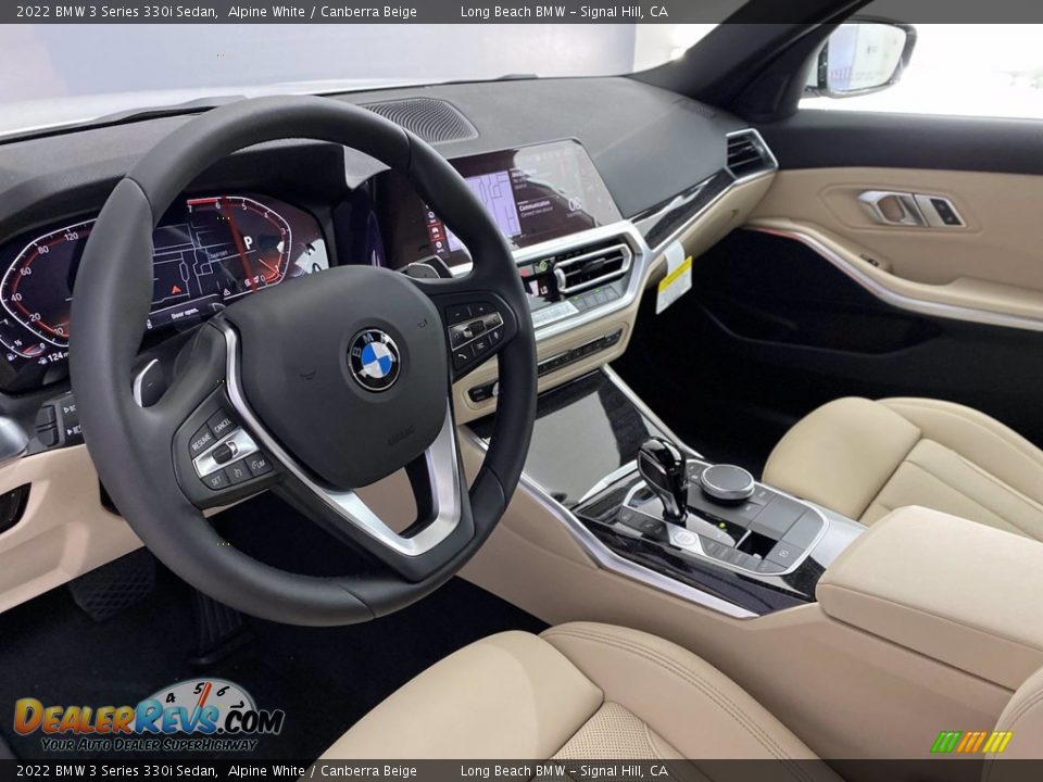 Canberra Beige Interior - 2022 BMW 3 Series 330i Sedan Photo #12