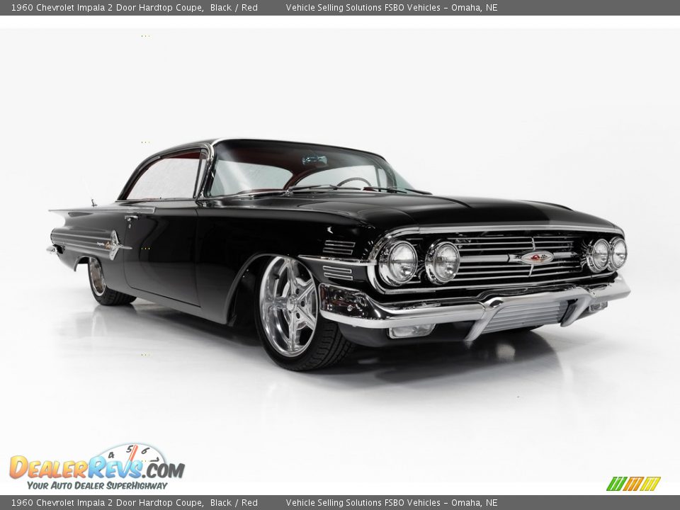 1960 Chevrolet Impala 2 Door Hardtop Coupe Black / Red Photo #36