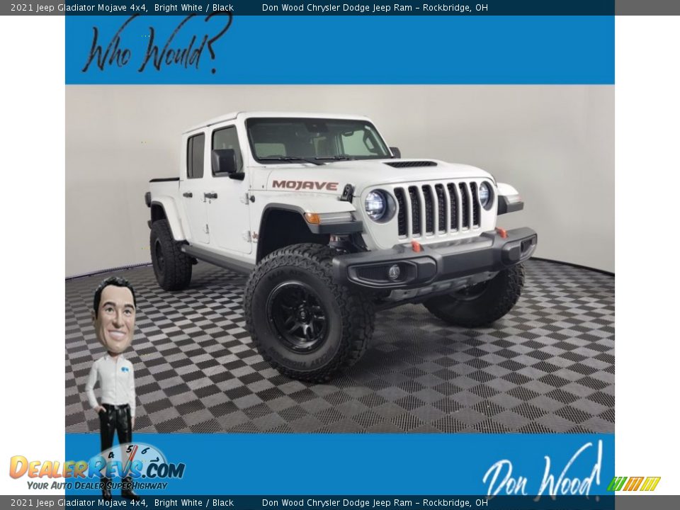 2021 Jeep Gladiator Mojave 4x4 Bright White / Black Photo #1