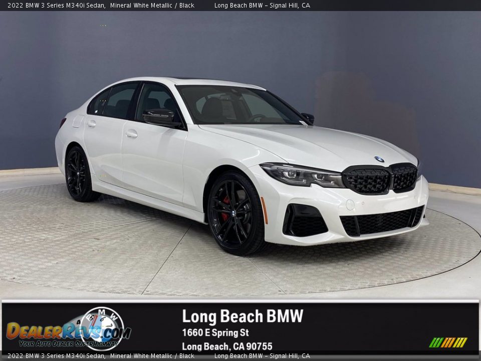 2022 BMW 3 Series M340i Sedan Mineral White Metallic / Black Photo #1