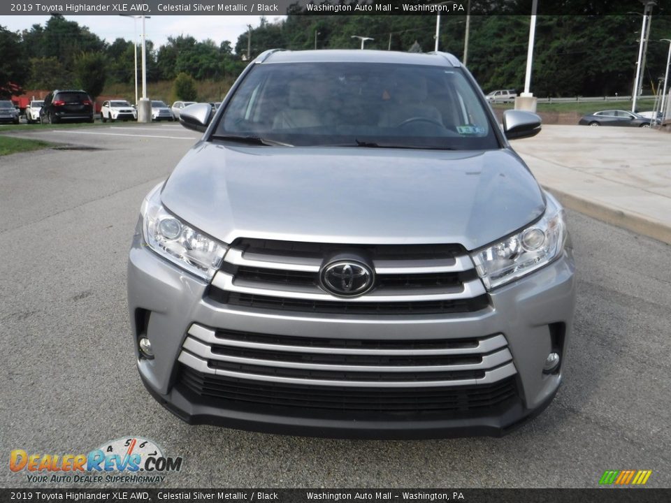 2019 Toyota Highlander XLE AWD Celestial Silver Metallic / Black Photo #11