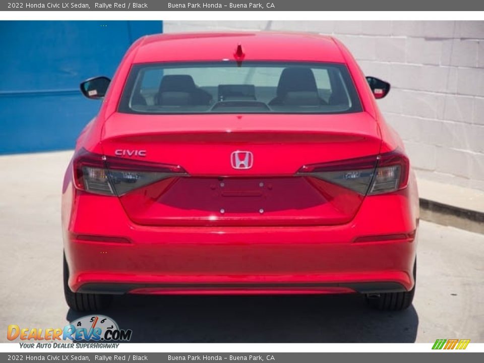 2022 Honda Civic LX Sedan Rallye Red / Black Photo #5