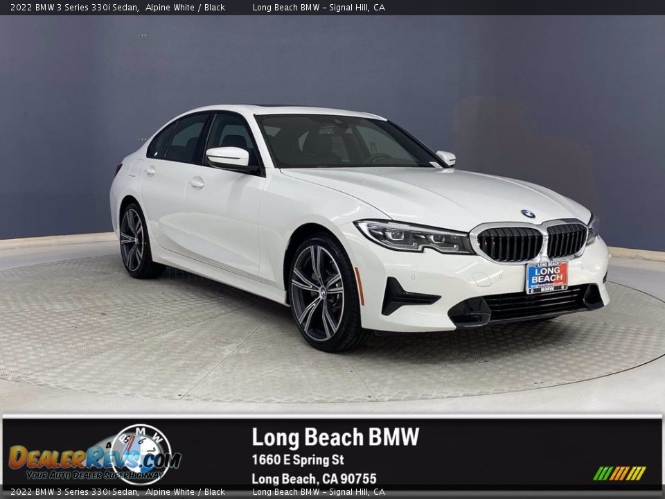 2022 BMW 3 Series 330i Sedan Alpine White / Black Photo #1