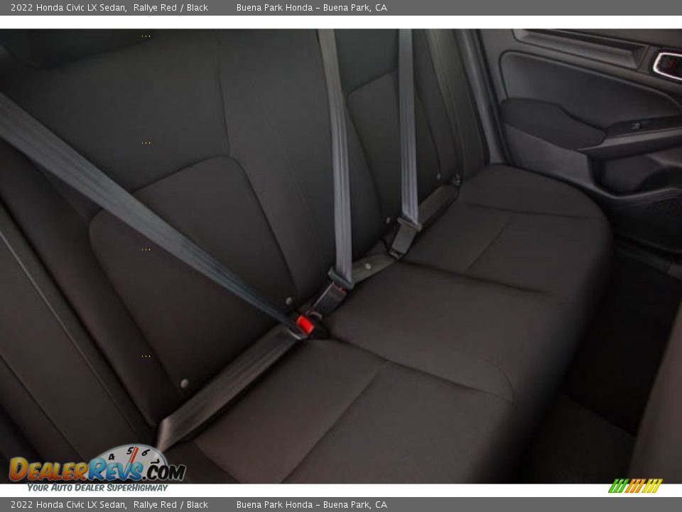 2022 Honda Civic LX Sedan Rallye Red / Black Photo #28