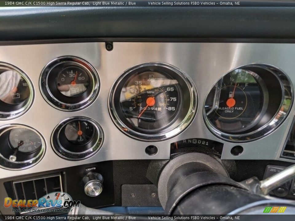 1984 GMC C/K C1500 High Sierra Regular Cab Gauges Photo #5