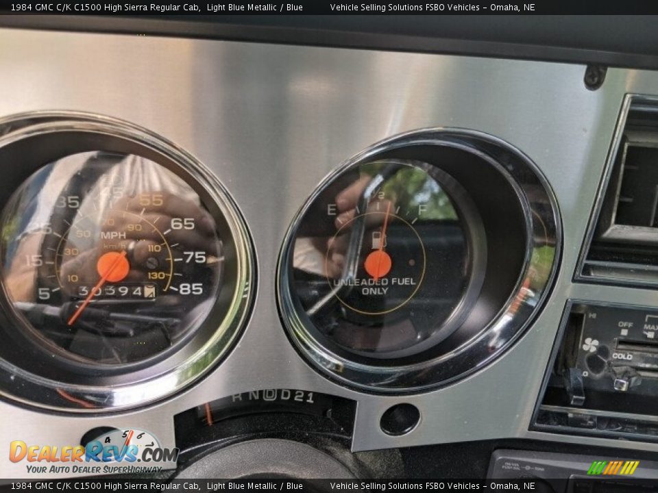 1984 GMC C/K C1500 High Sierra Regular Cab Gauges Photo #8