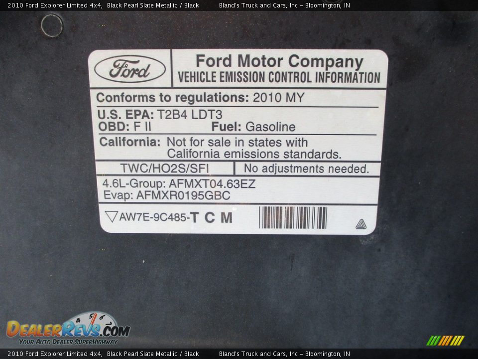 2010 Ford Explorer Limited 4x4 Black Pearl Slate Metallic / Black Photo #26
