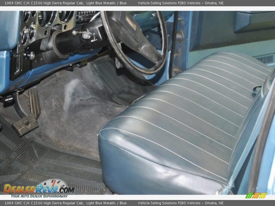 Front Seat of 1984 GMC C/K C1500 High Sierra Regular Cab Photo #12