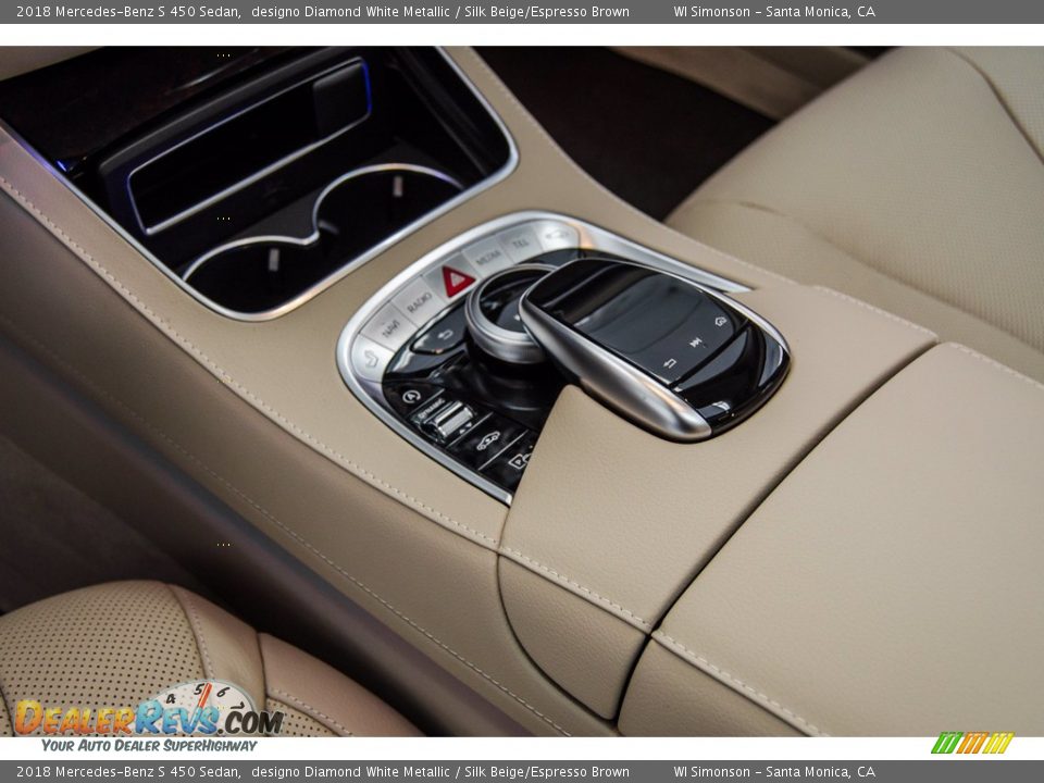 2018 Mercedes-Benz S 450 Sedan designo Diamond White Metallic / Silk Beige/Espresso Brown Photo #7