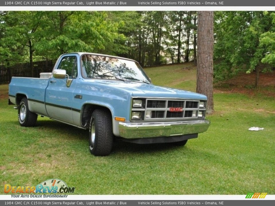 Light Blue Metallic 1984 GMC C/K C1500 High Sierra Regular Cab Photo #22