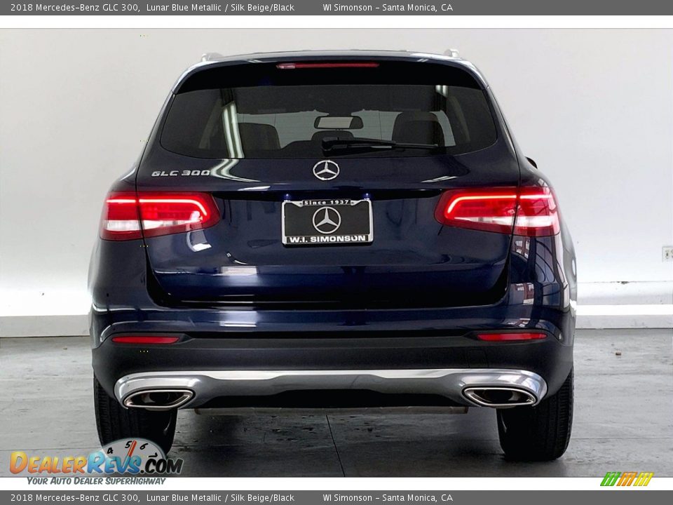 2018 Mercedes-Benz GLC 300 Lunar Blue Metallic / Silk Beige/Black Photo #3