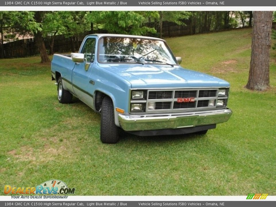 1984 GMC C/K C1500 High Sierra Regular Cab Light Blue Metallic / Blue Photo #23