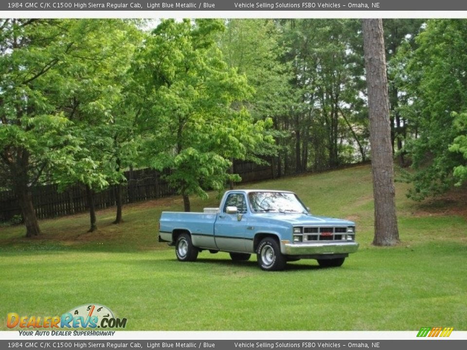 Light Blue Metallic 1984 GMC C/K C1500 High Sierra Regular Cab Photo #24