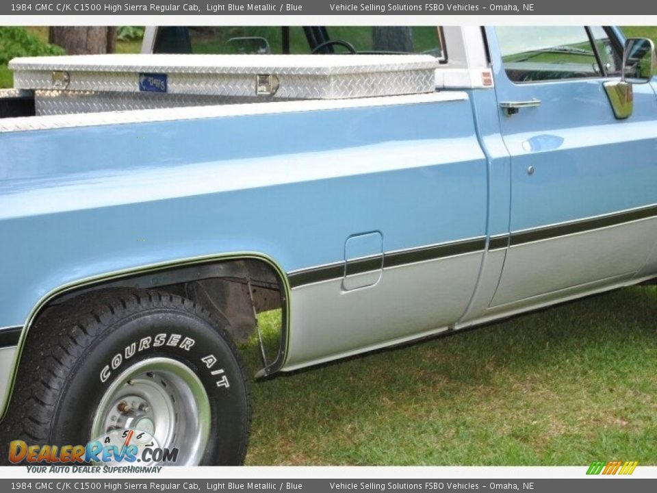 1984 GMC C/K C1500 High Sierra Regular Cab Light Blue Metallic / Blue Photo #28