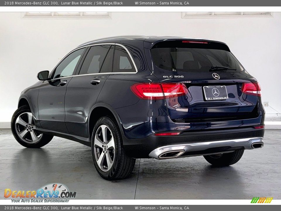 2018 Mercedes-Benz GLC 300 Lunar Blue Metallic / Silk Beige/Black Photo #10