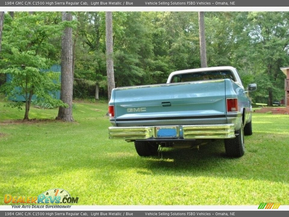 1984 GMC C/K C1500 High Sierra Regular Cab Light Blue Metallic / Blue Photo #30