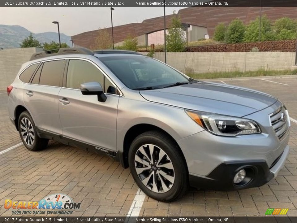 2017 Subaru Outback 2.5i Limited Ice Silver Metallic / Slate Black Photo #4