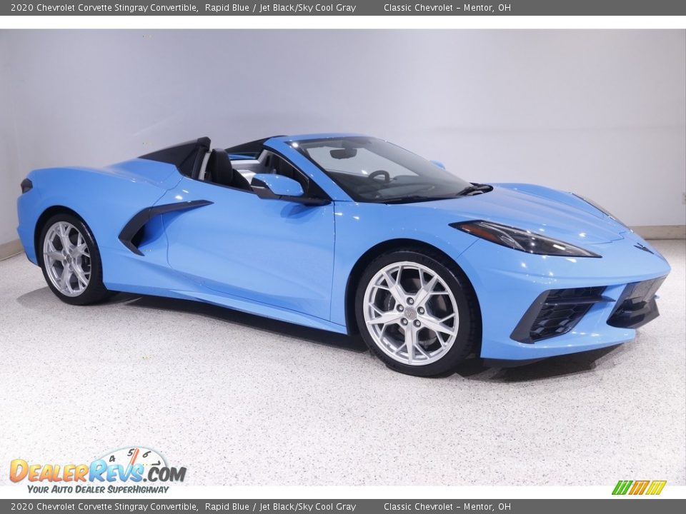 Front 3/4 View of 2020 Chevrolet Corvette Stingray Convertible Photo #1