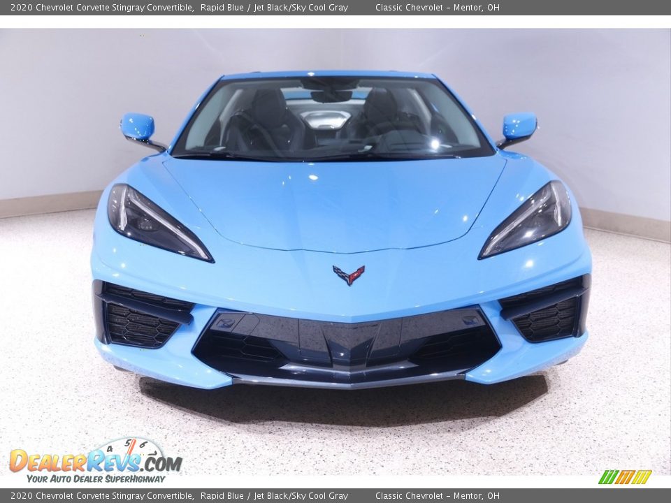 2020 Chevrolet Corvette Stingray Convertible Rapid Blue / Jet Black/Sky Cool Gray Photo #3