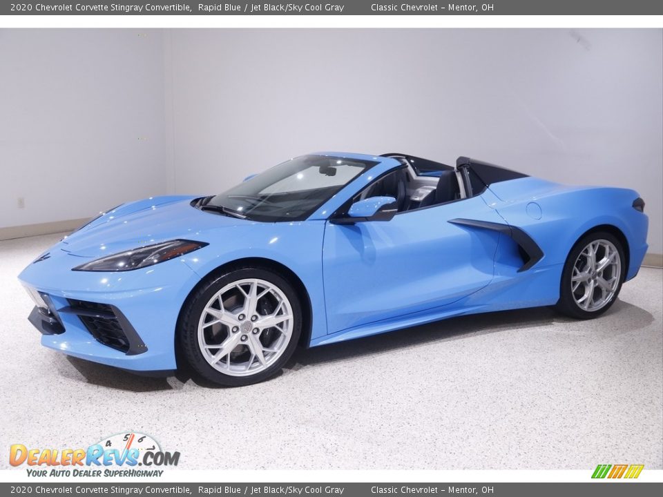 Front 3/4 View of 2020 Chevrolet Corvette Stingray Convertible Photo #4