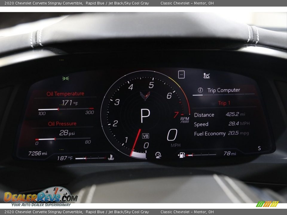 2020 Chevrolet Corvette Stingray Convertible Gauges Photo #11