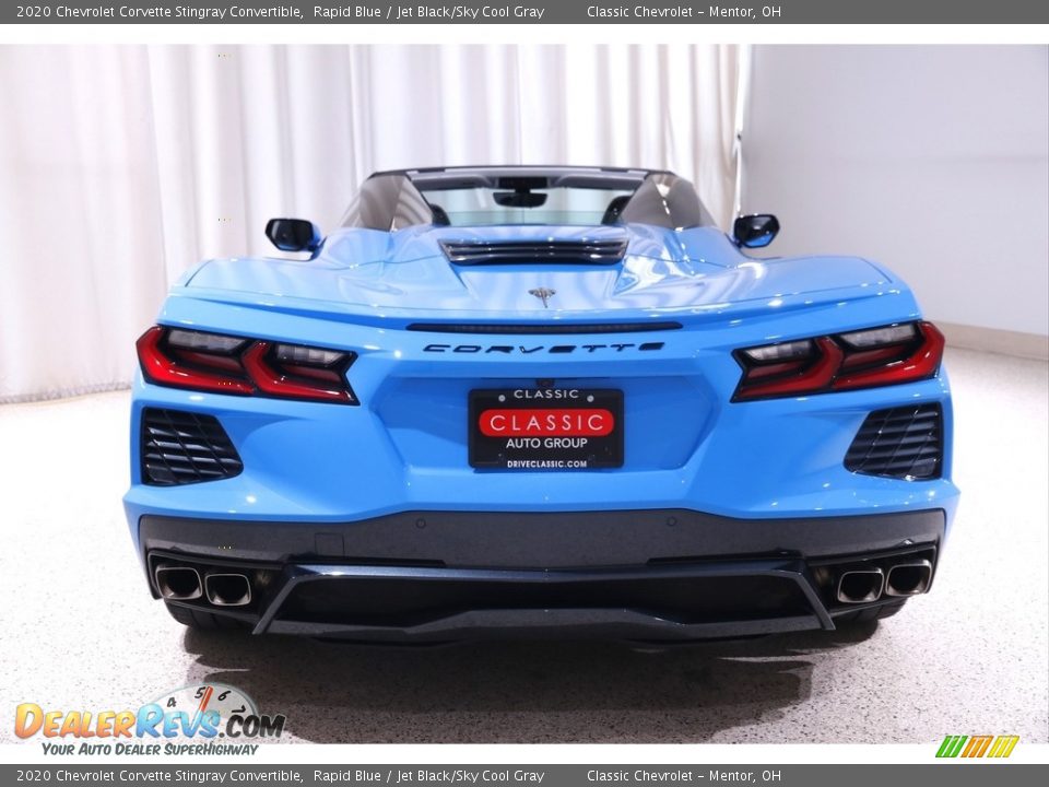 2020 Chevrolet Corvette Stingray Convertible Rapid Blue / Jet Black/Sky Cool Gray Photo #36