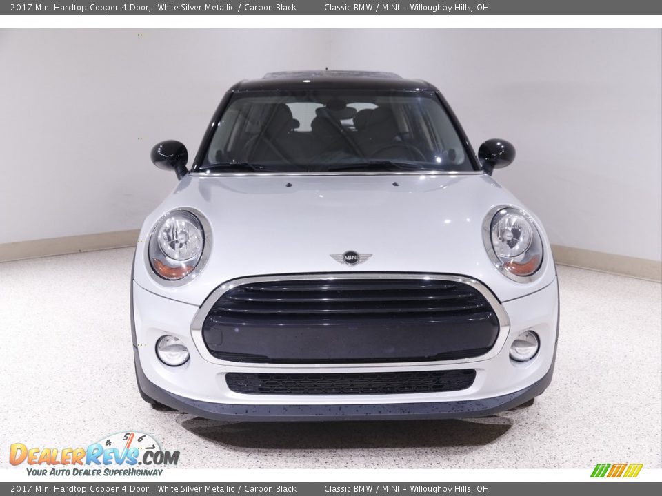 2017 Mini Hardtop Cooper 4 Door White Silver Metallic / Carbon Black Photo #2