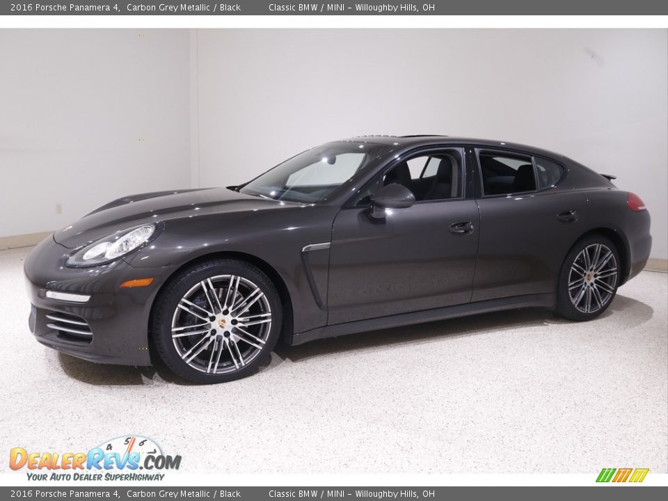 2016 Porsche Panamera 4 Carbon Grey Metallic / Black Photo #3