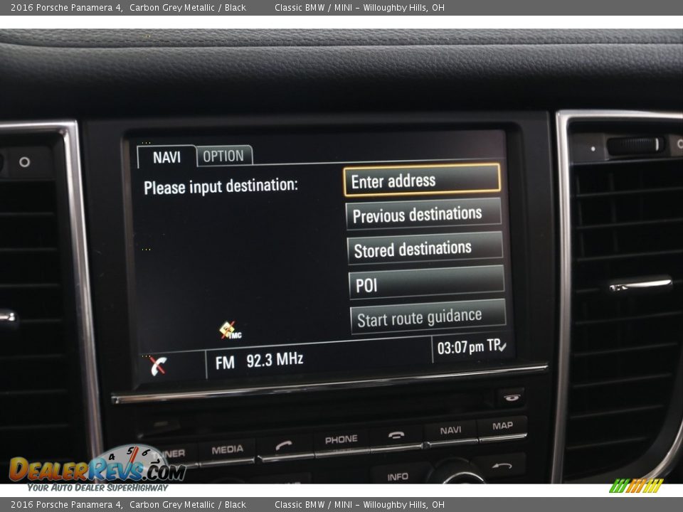 2016 Porsche Panamera 4 Carbon Grey Metallic / Black Photo #14