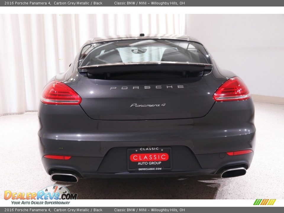 2016 Porsche Panamera 4 Carbon Grey Metallic / Black Photo #26