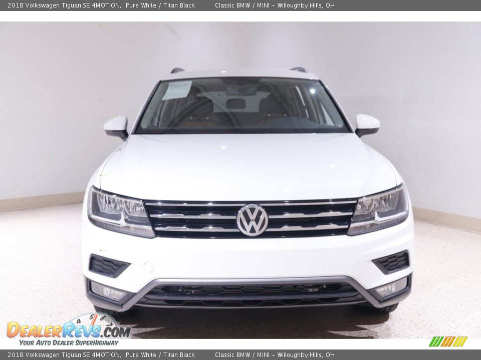 2018 Volkswagen Tiguan SE 4MOTION Pure White / Titan Black Photo #2