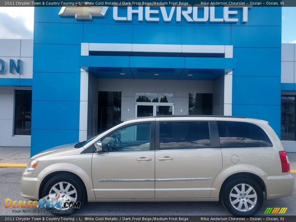 2011 Chrysler Town & Country Touring - L White Gold Metallic / Dark Frost Beige/Medium Frost Beige Photo #1