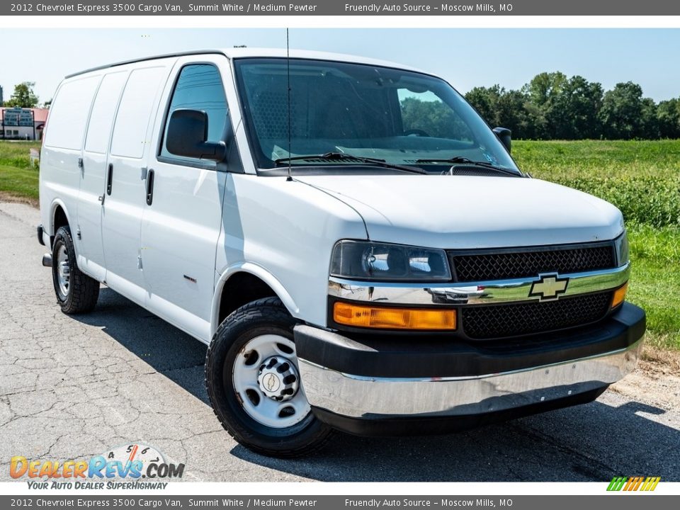 Front 3/4 View of 2012 Chevrolet Express 3500 Cargo Van Photo #1