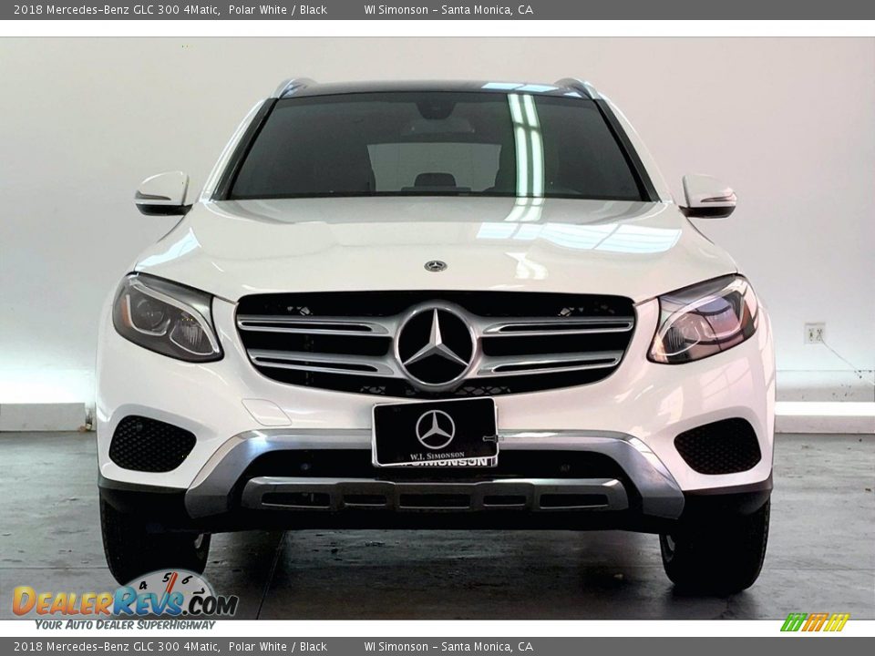 2018 Mercedes-Benz GLC 300 4Matic Polar White / Black Photo #2