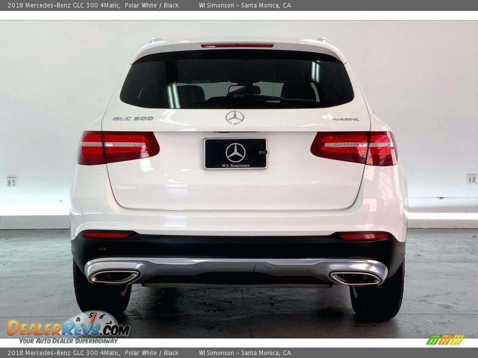 2018 Mercedes-Benz GLC 300 4Matic Polar White / Black Photo #3