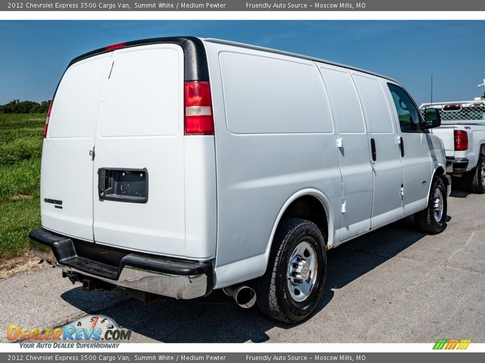 Summit White 2012 Chevrolet Express 3500 Cargo Van Photo #4