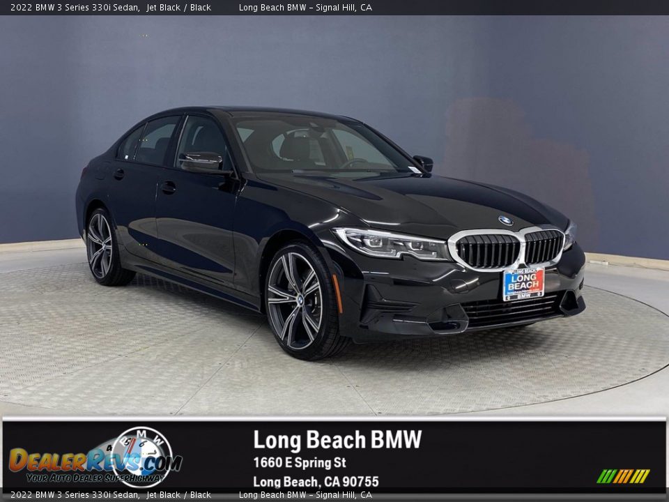 2022 BMW 3 Series 330i Sedan Jet Black / Black Photo #1