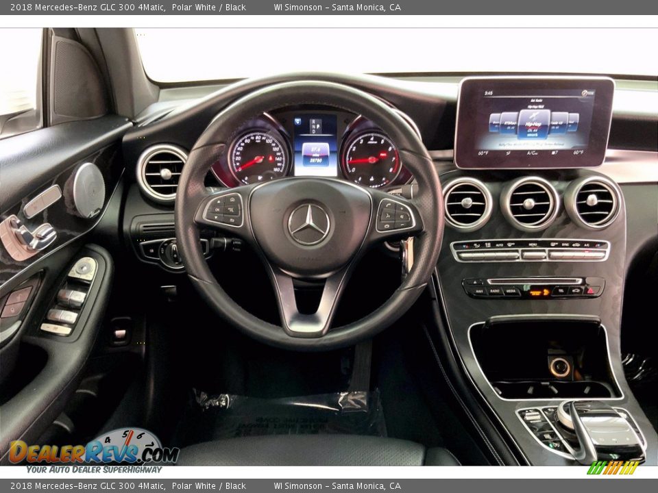 2018 Mercedes-Benz GLC 300 4Matic Polar White / Black Photo #4