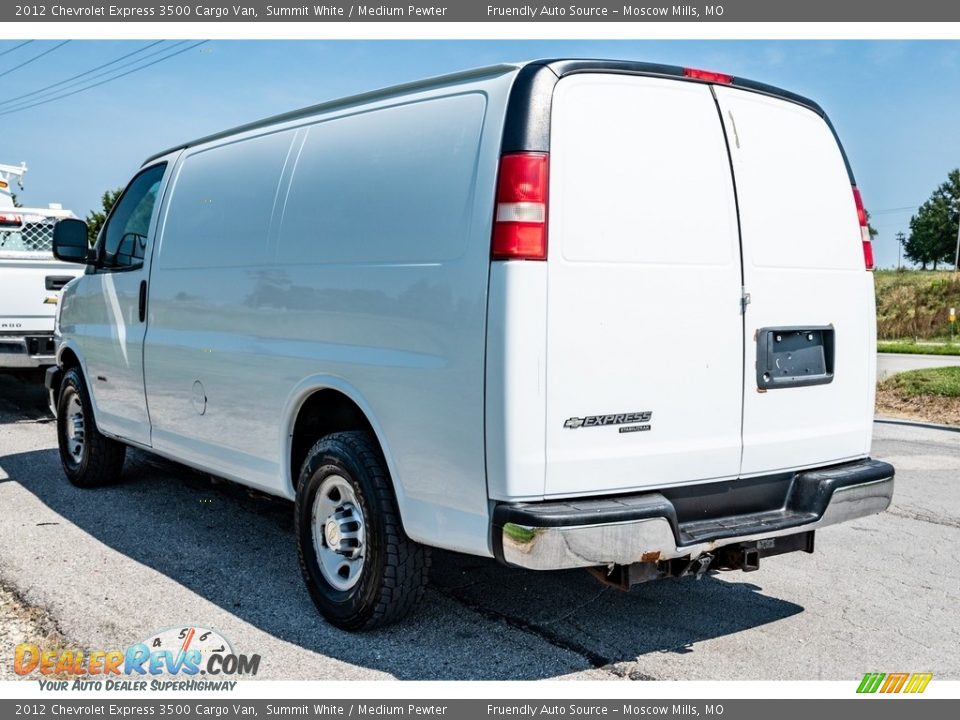 2012 Chevrolet Express 3500 Cargo Van Summit White / Medium Pewter Photo #6