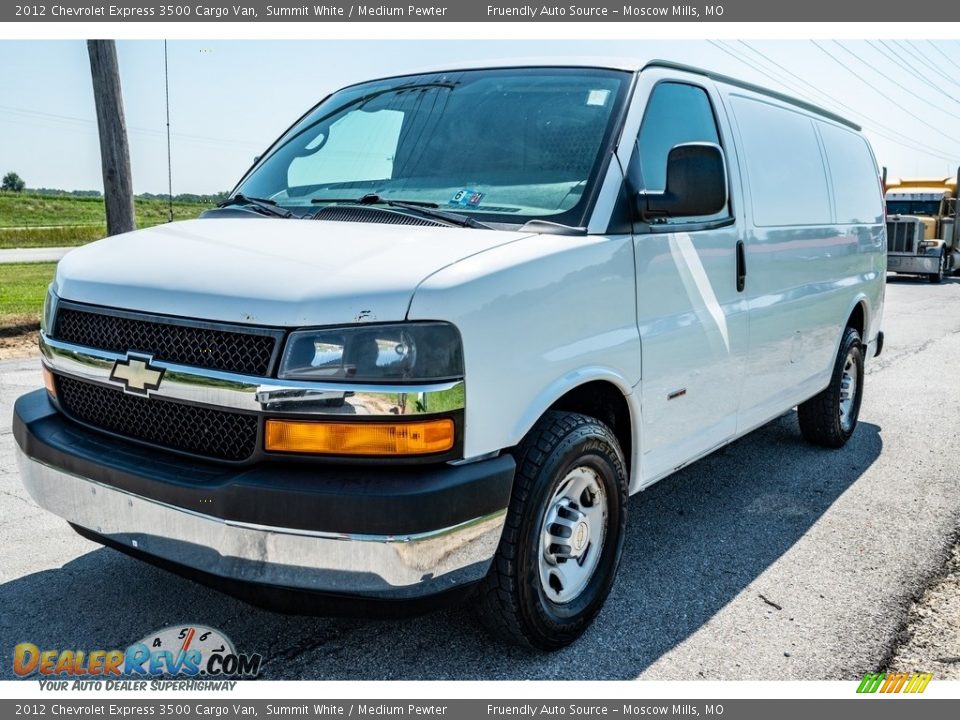 2012 Chevrolet Express 3500 Cargo Van Summit White / Medium Pewter Photo #8