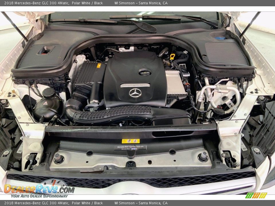 2018 Mercedes-Benz GLC 300 4Matic Polar White / Black Photo #9