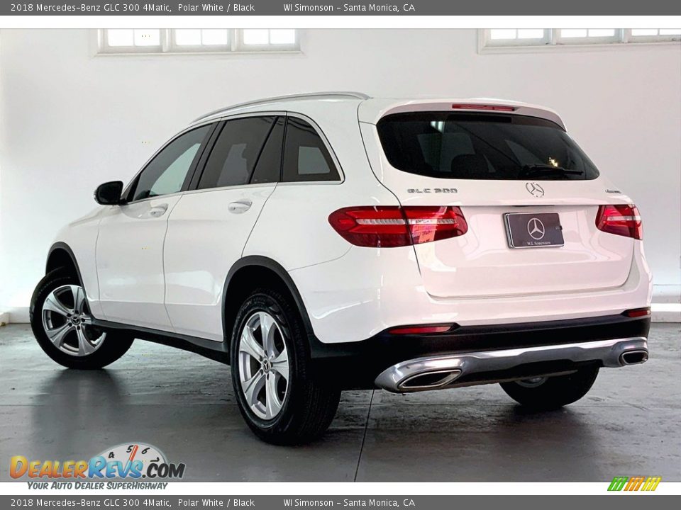 2018 Mercedes-Benz GLC 300 4Matic Polar White / Black Photo #10