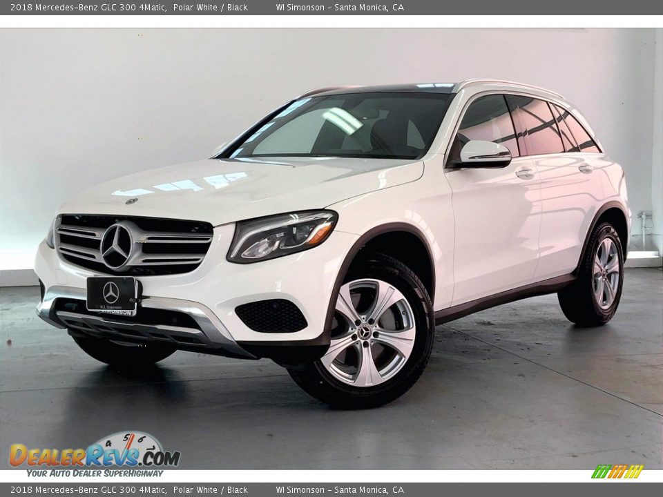 2018 Mercedes-Benz GLC 300 4Matic Polar White / Black Photo #12