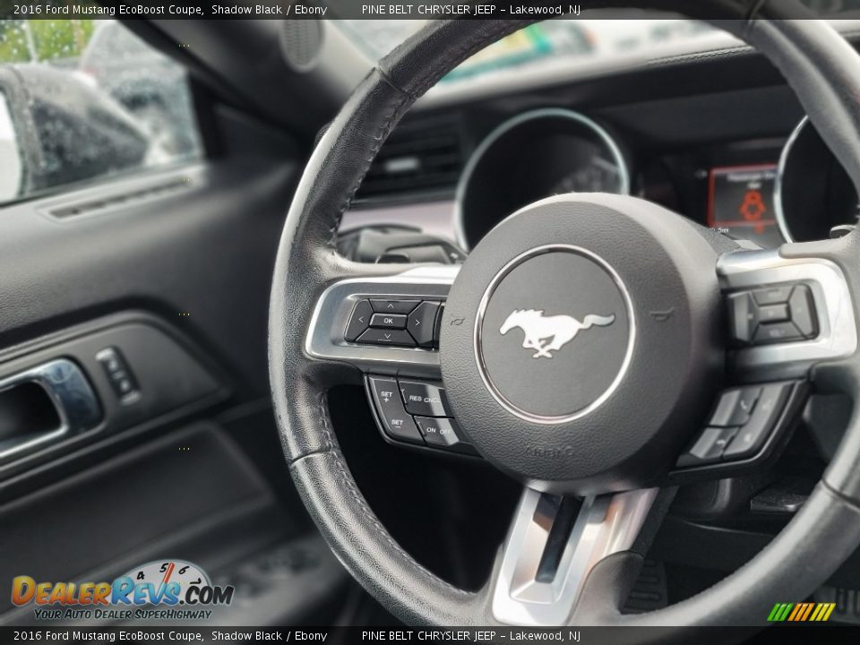 2016 Ford Mustang EcoBoost Coupe Steering Wheel Photo #6