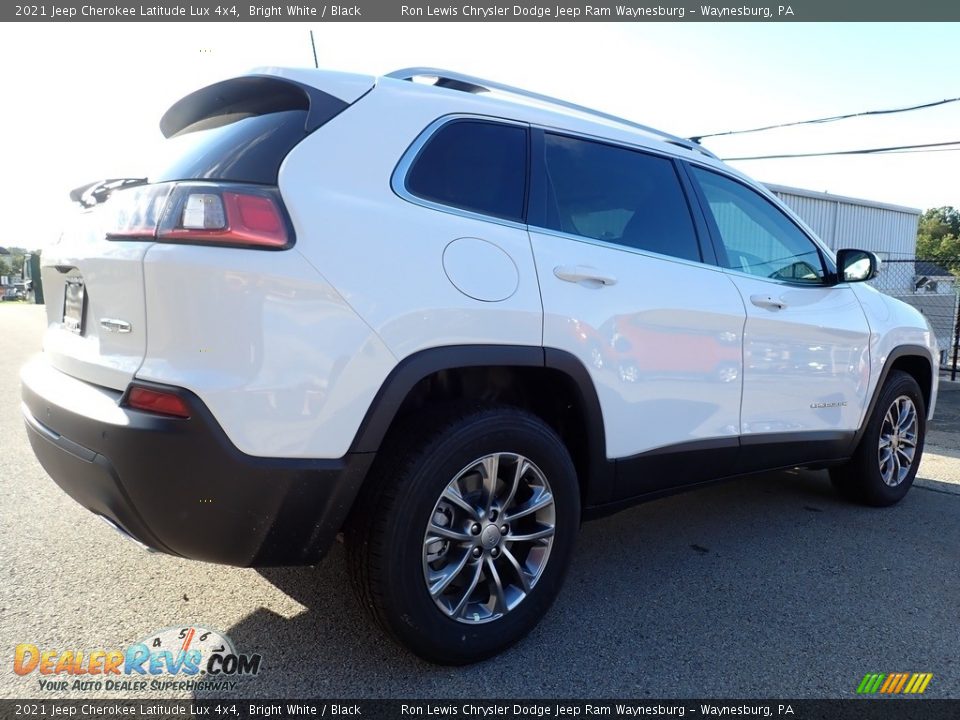 2021 Jeep Cherokee Latitude Lux 4x4 Bright White / Black Photo #6