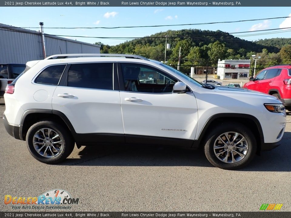 2021 Jeep Cherokee Latitude Lux 4x4 Bright White / Black Photo #7